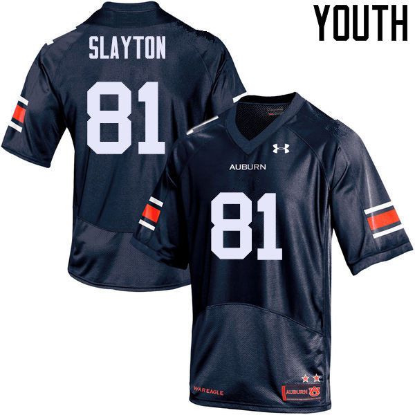 Youth Auburn Tigers #81 Darius Slayton College Football Jerseys Sale-Navy - Click Image to Close
